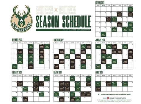 milwaukee bucks basketball schedule.